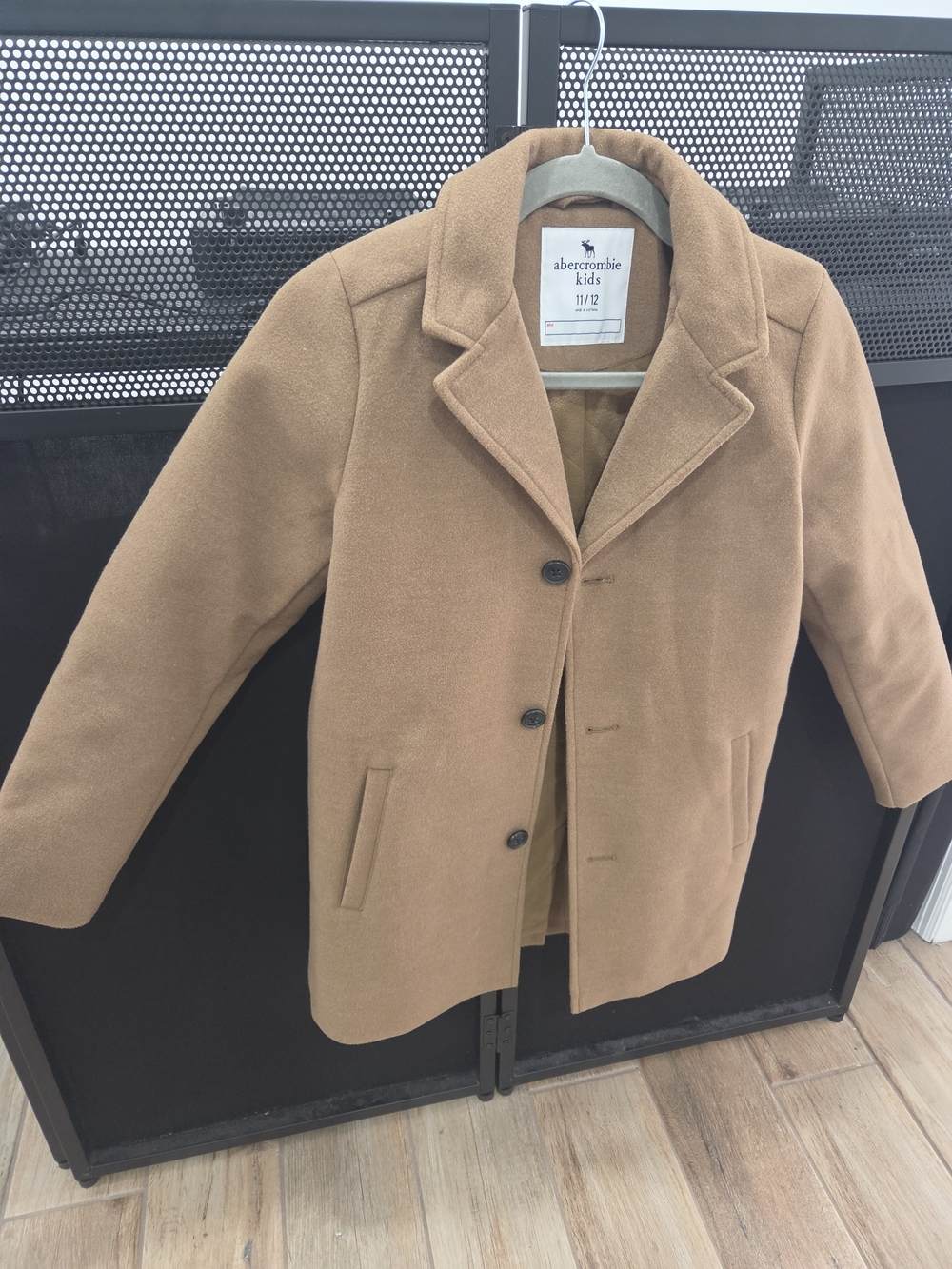 Abercrombie Kids Boys' Tan Wool-Blend Coat